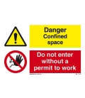 3110 Danger Confined space / Do not enter without…