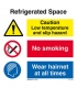 3122 Refrigerated space combination sign