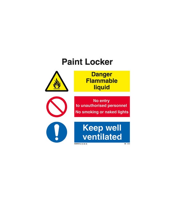 3126 Paint Locker combination sign
