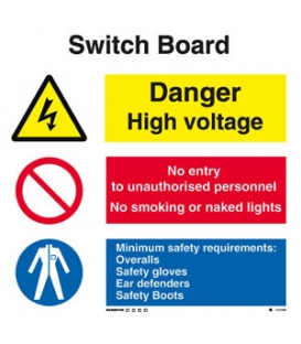3127 Switch board combination sign