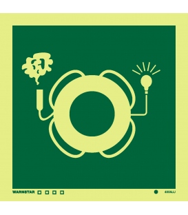 4059 Lifebuoy with light & smoke- without text
