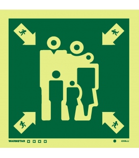 4069 Assembly/muster station - without text