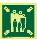 4069 Assembly/muster station - without text