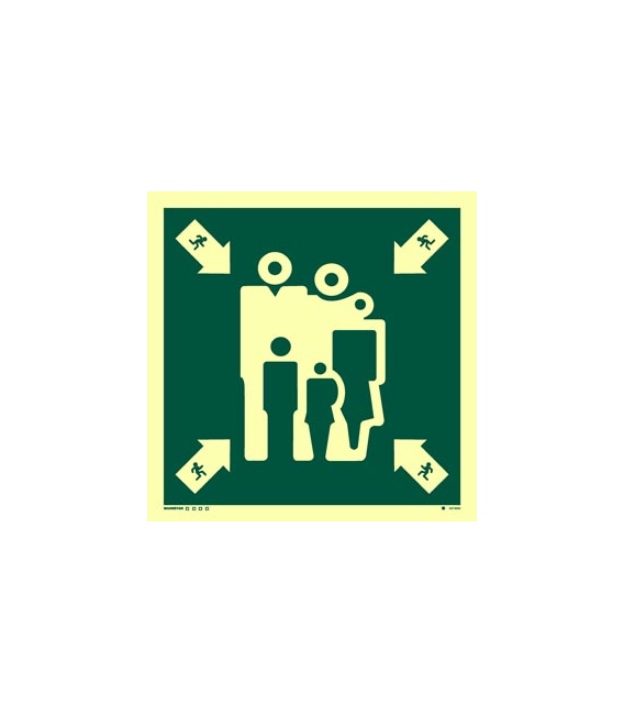 4074 Assembly/muster station - without text