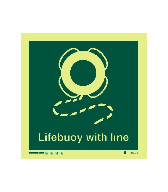 4107 Lifebuoy with line - with text