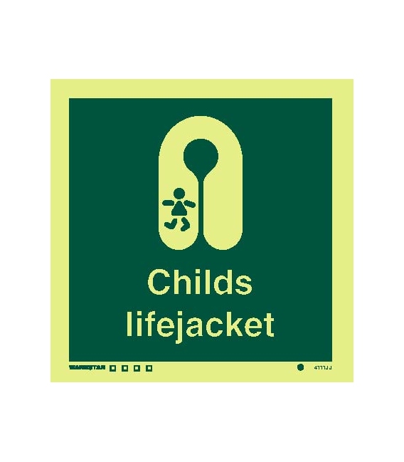 4111 Childs lifejacket - with text