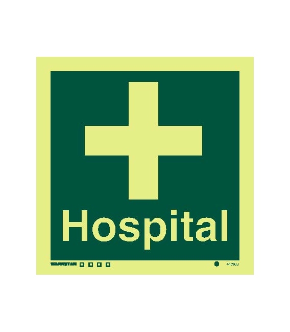 4139 Hospital symbol with text