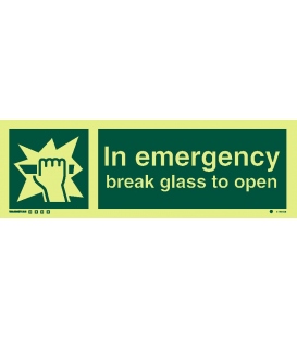 4195 In emergency break glass to open