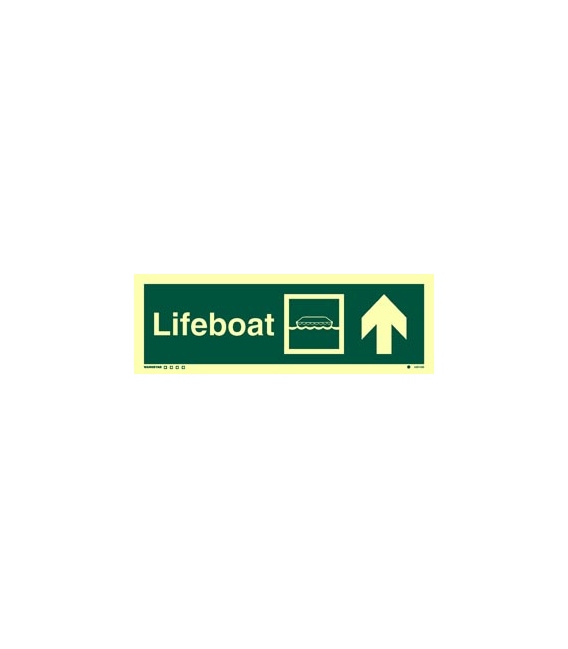 4301 Lifeboat + symbol + arrow up on right