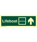4301 Lifeboat + symbol + arrow up on right