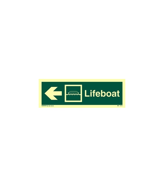 4304 Lifeboat + symbol + arrow left