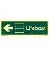 4304 Lifeboat + symbol + arrow left