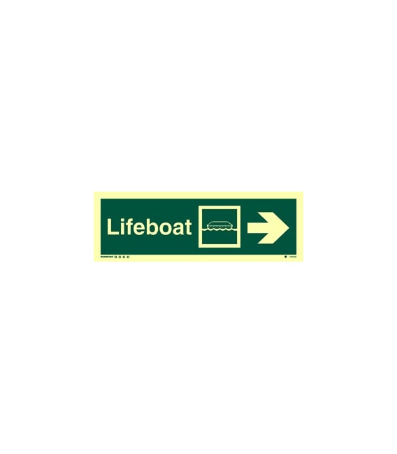 4305 Lifeboat + symbol + arrow right