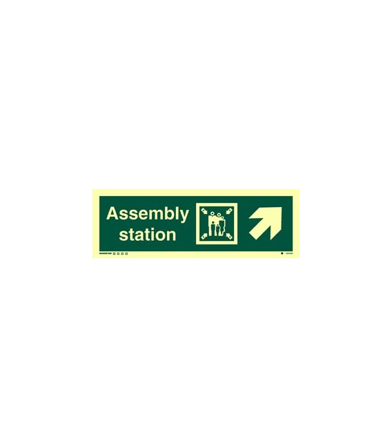 4323 Assembly station + symbol + arrow diagonally up right