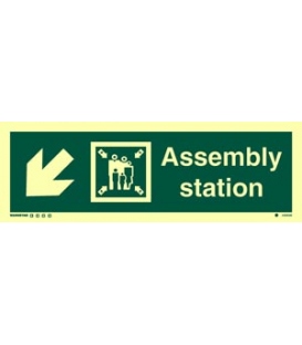 4326 Assembly station + symbol + arrow diagonally down left