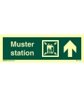 433 1Muster station + symbol + arrow up on right