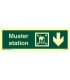 4339 Muster station + symbol + arrow down on right