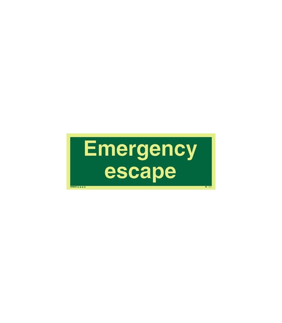 4345 Emergency escape - text only