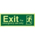 4359 Exit For emergency use only + Running man right