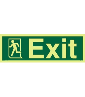 4369 Exit + Running man symbol on left