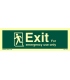 4374 Exit For emergency use only + Running man left