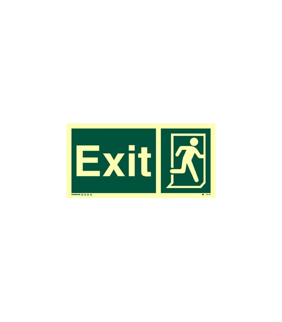 4381 Exit + Running man symbol on right 