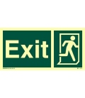 4381 Exit + Running man symbol on right 