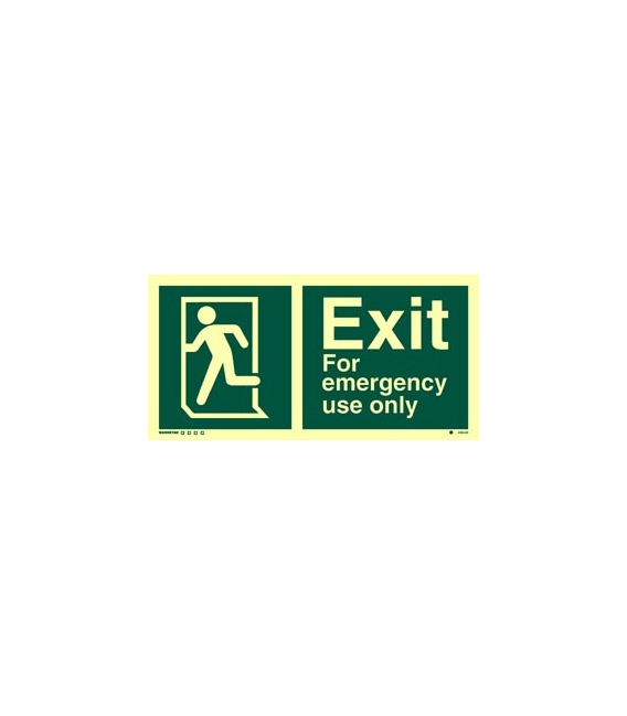 4382 Exit for emergency use with running man on left