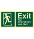 4382 Exit for emergency use with running man on left