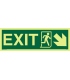 4407 EXIT + Running man symbol + arrow diagonally down right