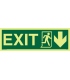 4409 EXIT + Running man symbol + arrow down on right 