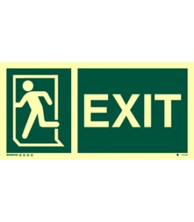 4414 EXIT + Running man symbol on left