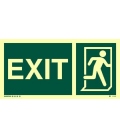 4415 EXIT + Running man symbol on right