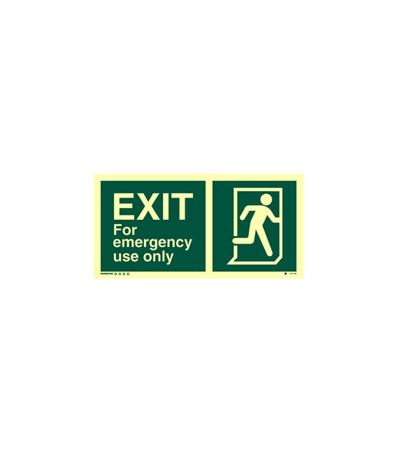 4417 EXIT for emergency use only + Running man on right