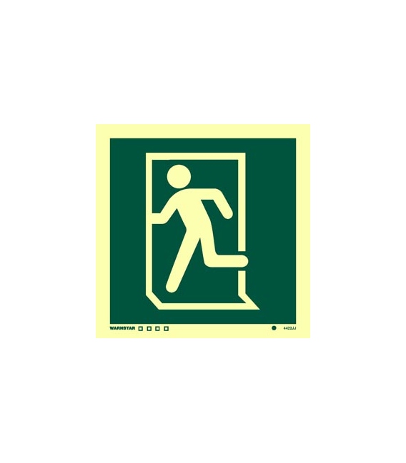 4422 Running man symbol to left