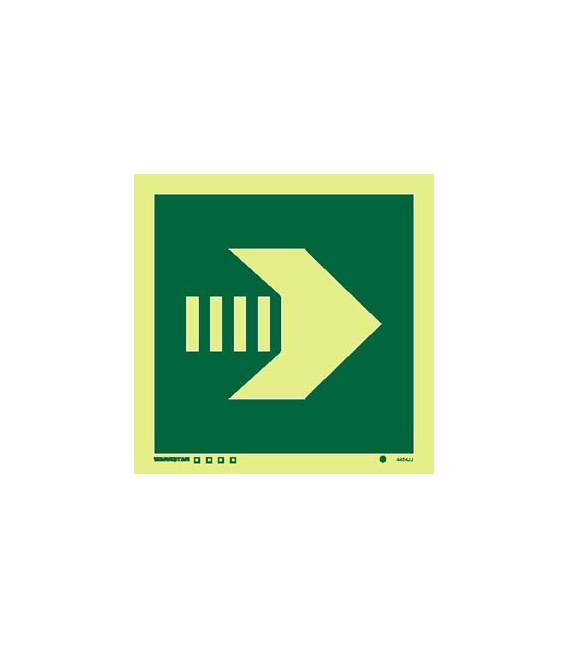 4454 Horizontal/vertical arrow - secondary escape route