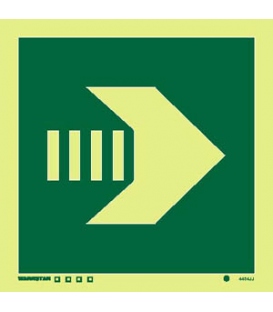 4454 Horizontal/vertical arrow - secondary escape route
