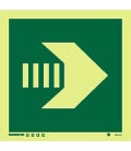 4454 Horizontal/vertical arrow - secondary escape route