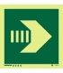 4454 Horizontal/vertical arrow - secondary escape route
