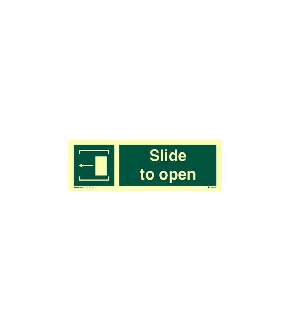 4482 Slide to open + arrow and symbol to left