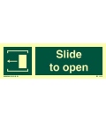 4482 Slide to open + arrow and symbol to left