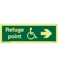 4815 Refuge point + disabled symbol + arrow right