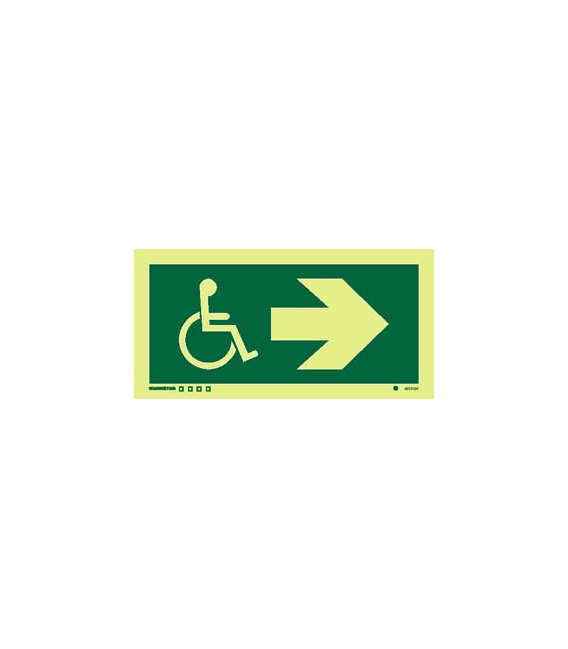 4825 Disabled symbol with arrow right