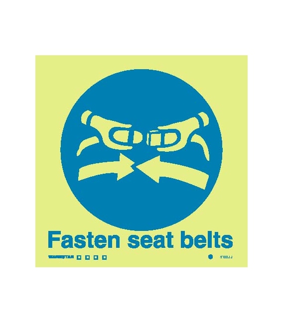 5100 Fasten seat belts - with text