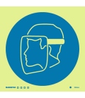 5645 Face shield symbol