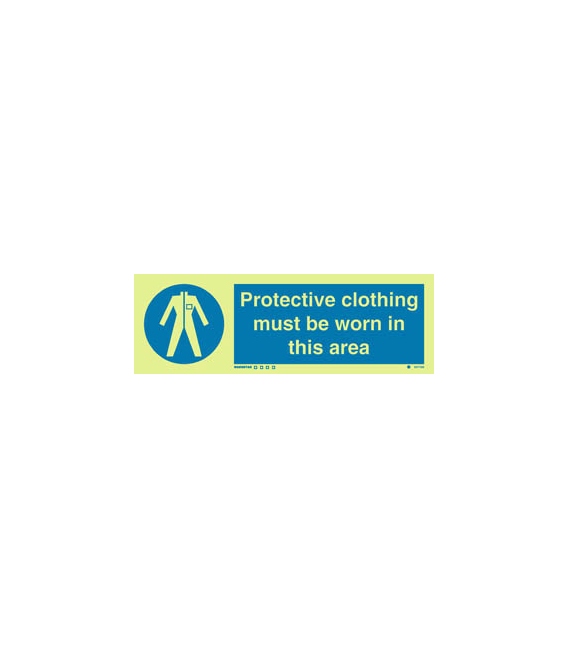 5677 Protective clothing must be worn in this area + symbol