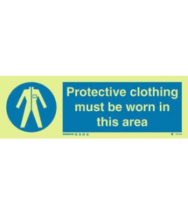 5677 Protective clothing must be worn in this area + symbol
