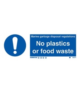 5692 Marine garbage disposal regulations - No plastics or food waste