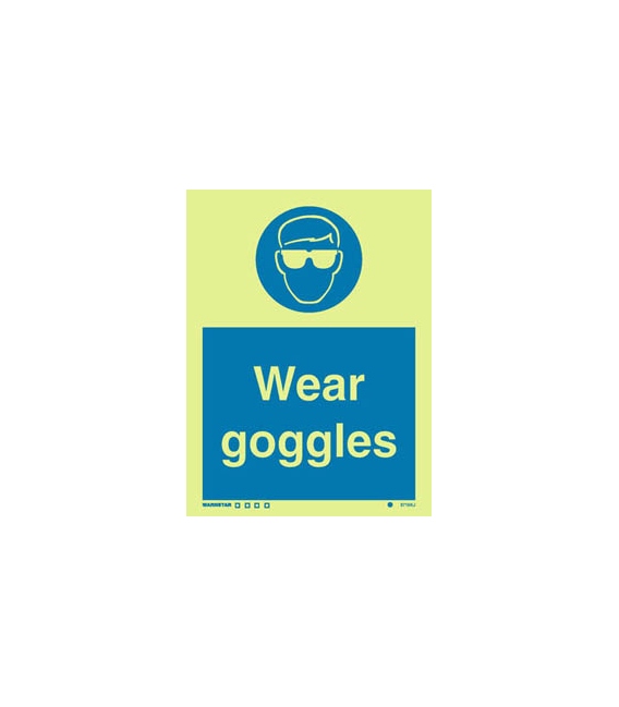 5715 Wear goggles + symbol