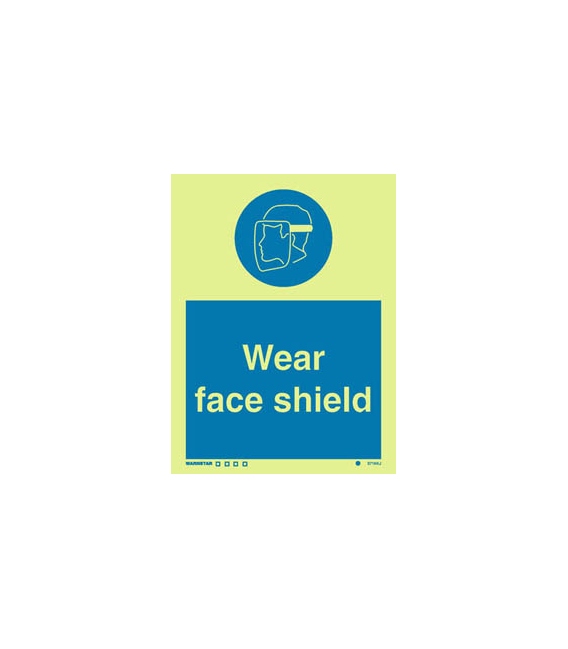 5716 Wear face shield + symbol
